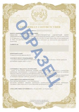 Образец Сертификат СТО 01.064.00220722.2-2020 Сатка Сертификат СТО 01.064.00220722.2-2020 