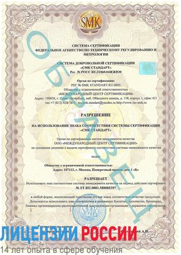 Образец разрешение Сатка Сертификат ISO/TS 16949