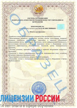 Образец сертификата соответствия (приложение) Сатка Сертификат ISO 27001